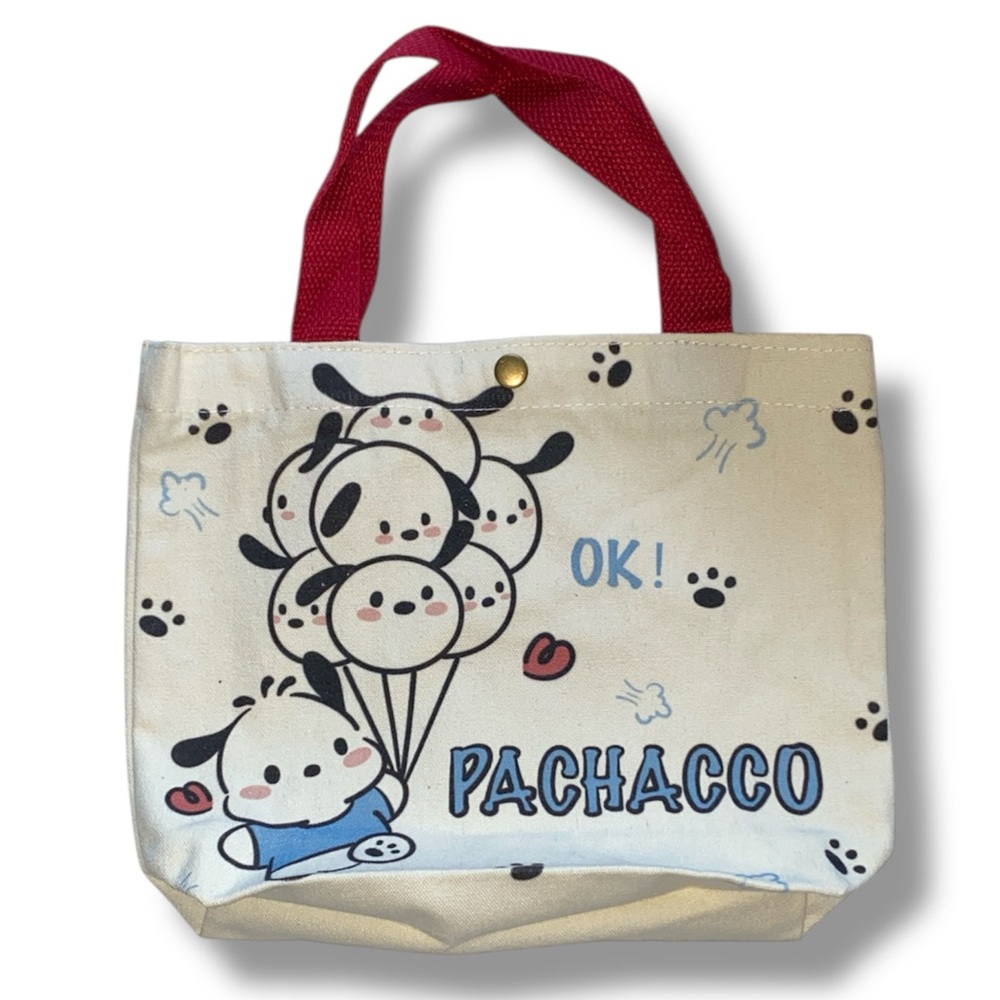 Kids Tote Bag - Cream and Red